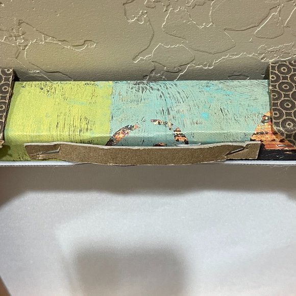 Artbeats Set of 2 Canvas Prints Aqua Blue Multi Color 12" Square Each New! - Picture 7 of 8